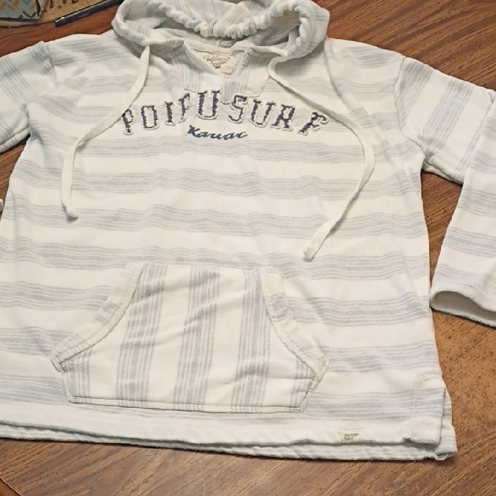 Blue 84 Kids Hoodie - White And Light Gray